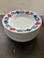 Boerenbont Antieke diepe borden, Antiek en Kunst, Antiek | Servies compleet, Ophalen of Verzenden