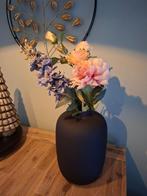 Stoere, mat zwarte vaas - groot formaat, Huis en Inrichting, Woonaccessoires | Vazen, Ophalen, Zwart, Minder dan 50 cm, Glas