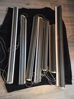 7 Duo rolgordijnen 180 hoog,  diverse breedtes, Ophalen, Grijs, 50 tot 100 cm, 150 tot 200 cm