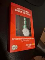 HC Rotterdam horloge met 010 en zwart bandje nieuw in doos, Ophalen of Verzenden, Nieuw, Overige merken