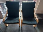 poäng zwarte stoelen (2), Ophalen, Zo goed als nieuw, Zwart, Twee