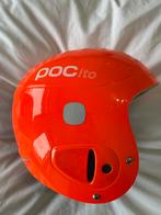 POCITO neon oranje skihelm met licht, Sport en Fitness, Overige merken, 100 tot 140 cm, Overige typen, Ophalen of Verzenden