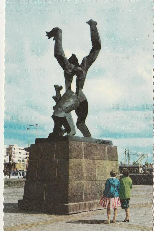 ROTTERDAM Verwoeste Stad Monument Zadkine kl.f., Verzamelen, Ansichtkaarten | Nederland, Gelopen, Zuid-Holland, 1960 tot 1980