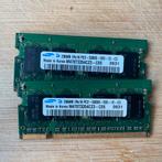 2x Samsung 256MB PC2-5300S Geheugen, Computers en Software, Ophalen of Verzenden, DDR2, Laptop, Gebruikt