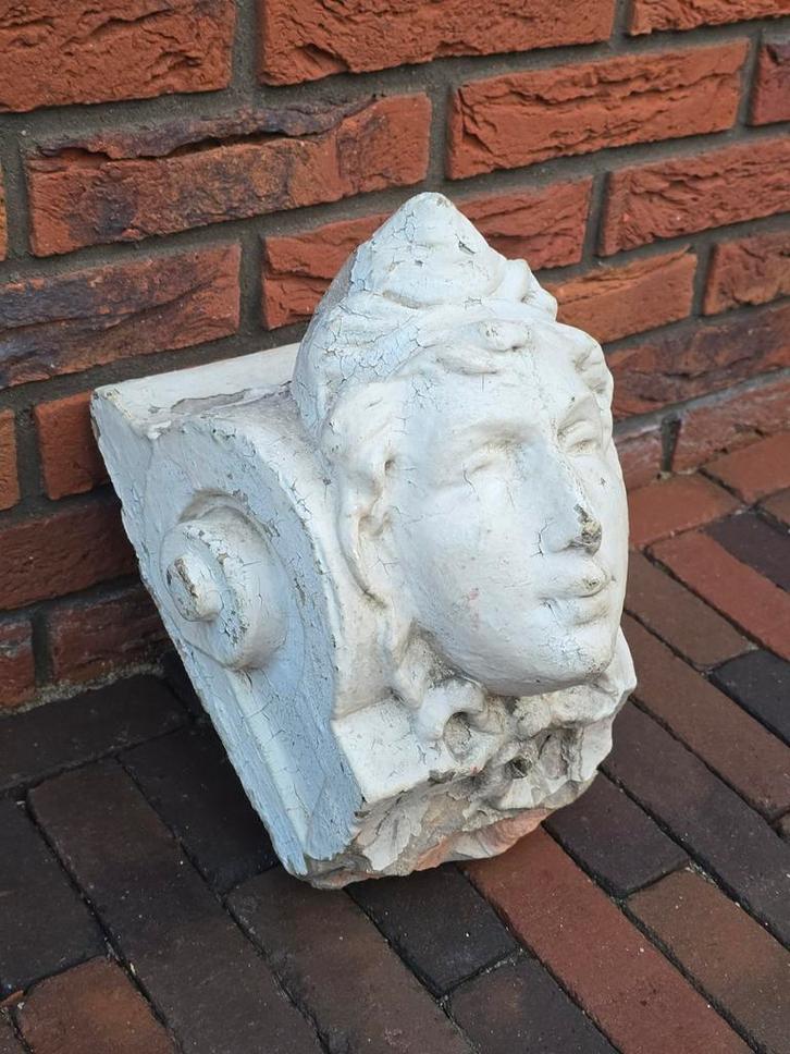 Antiek Rotterdams steengoed muur ornament gevelornament €149, Antiek en Kunst, Antiek | Woonaccessoires, Ophalen of Verzenden