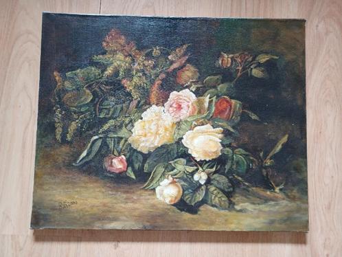 stilleven met bloemen, Antiek en Kunst, Kunst | Schilderijen | Klassiek, Ophalen of Verzenden