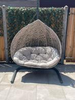 Hangstoel 2 persoons, Tuin en Terras, Tuinstoelen, Ophalen, Gebruikt, Metaal