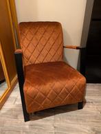Stijlvolle fauteuil – cognacbruin, Huis en Inrichting, Fauteuils, Ophalen, Zo goed als nieuw, Stof, 50 tot 75 cm