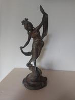 Jugendstil Art noveau figuur Secession zink/tin geen brons, Ophalen of Verzenden