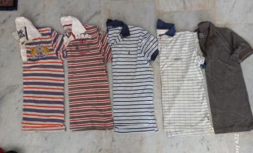 5 polo shirts Forecast Pepe Ralph Lauren O'Neill,  maat L beschikbaar voor biedingen