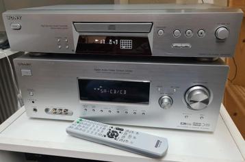 Sony set receiver str-dg500 + cd speler cdp-xe370 + remote beschikbaar voor biedingen