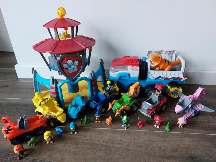 Complete Paw Patrol Dino Rescue set te koop!, Kinderen en Baby's, Speelgoed | Speelgoedvoertuigen, Zo goed als nieuw, Ophalen of Verzenden