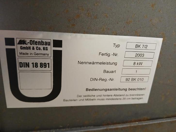 Speksteen Houtkachel - AR-Ofenbau BK 7/2, Huis en Inrichting, Kachels, Gebruikt, Vrijstaand, Houtkachel, Hout, Ophalen
