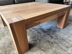 Massief eikenhouten salontafel handgemaakt vierkant model, Ophalen, Gebruikt, 50 tot 100 cm, 50 tot 100 cm