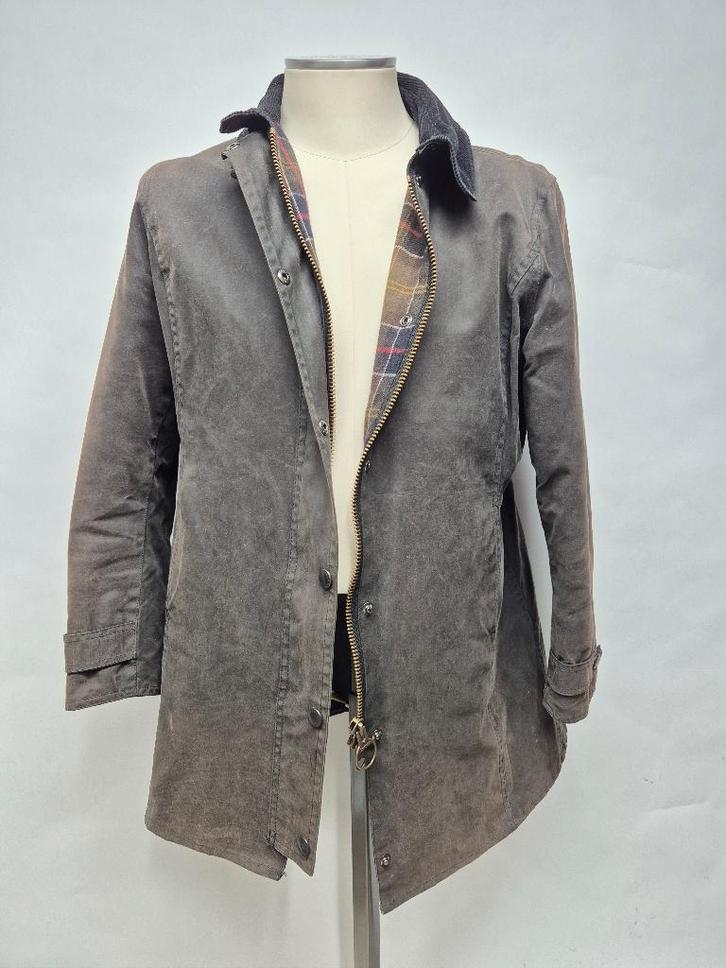 Barbour 'Newmarket' dames wax parka jas, maat 40, Kleding | Dames, Jassen | Winter, Gedragen, Maat 38/40 (M), Zwart, Ophalen of Verzenden