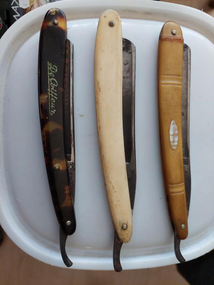 Vintage Scheermessen Set, Antiek en Kunst, Antiek | Gereedschap en Instrumenten, Ophalen of Verzenden