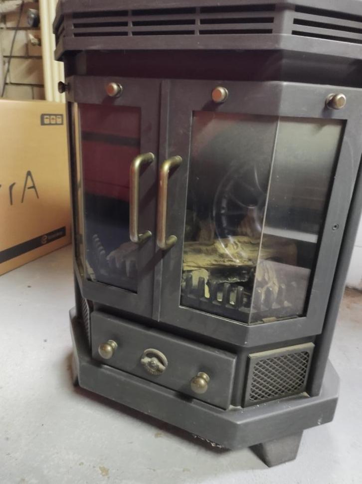 Gaskachel met stenen warmhoudplaat Barbas Atlanta, Huis en Inrichting, Kachels, Gebruikt, Vrijstaand, Gaskachel, Gas, Ophalen