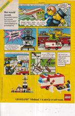 Retro reclame 1985 Lego Miniland ambulance & vliegtuig, Ophalen of Verzenden, Huis en Inrichting