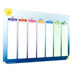 Kinder planbord gezinsplanner blauwe ster 60 x 90, Ophalen, Zo goed als nieuw