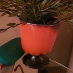 Vintage fat lava achtig bloempotje, Rond, Ophalen of Verzenden, Zo goed als nieuw, Minder dan 25 cm