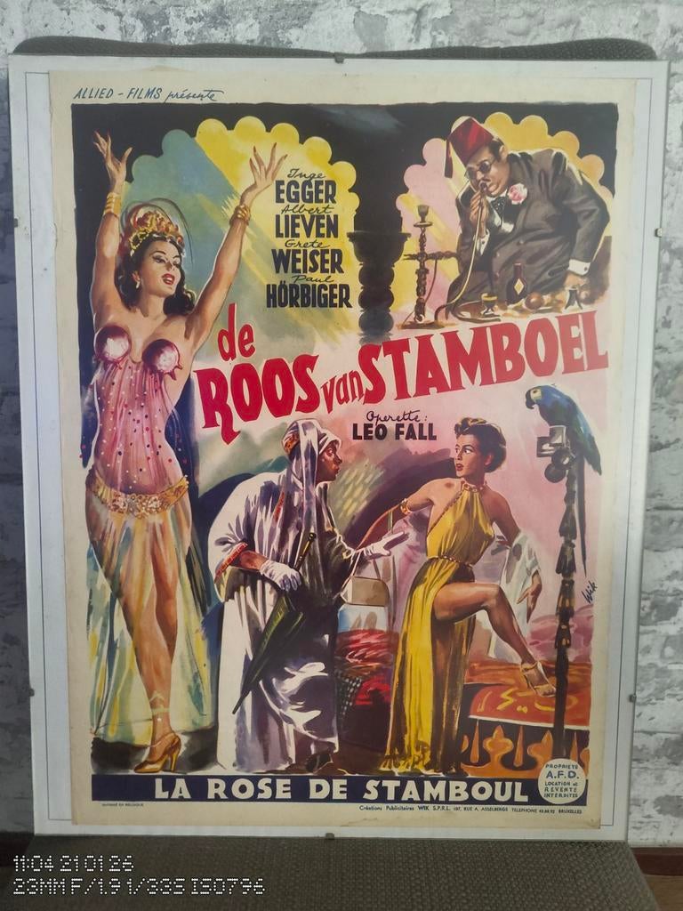 De Roos van Stambool Filmposter, Verzamelen, Posters, Ophalen of Verzenden, Gebruikt