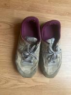 Grijze nikes met paarse accenten, Ophalen of Verzenden, Gedragen, Grijs, Sneakers of Gympen