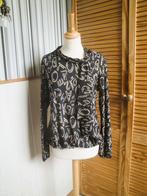 Zwart/beige blouson ANGELLE MILAN maat L (z.g.a.n.), Kleding | Dames, Blouses en Tunieken, Angelle Milan, Zwart, Maat 42/44 (L)