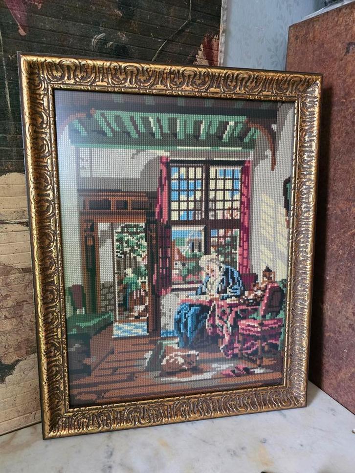 Houten barok lijst dame, Antiek en Kunst, Kunst | Schilderijen | Klassiek, Ophalen of Verzenden