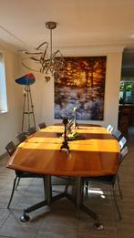 Design eettafel + 10 Philippe Starck stoelen, Ophalen, 150 tot 200 cm, 200 cm of meer, Zo goed als nieuw