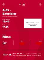 Ajax - Excelsior 2x F-side, Tickets en Kaartjes, Seizoenskaart, Twee personen, November