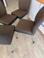 4 eetkamer stoelen "Bert Plantagie Duo", Huis en Inrichting, Stoelen, Gebruikt, Overige kleuren, Vier, Modern