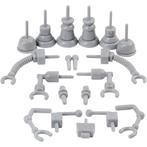 Robot onderdelen grijs plastic Foam & Silk Clay 19 stuks, Materiaal, ., Nieuw, Ophalen of Verzenden
