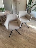 2x Beige Eetkamerstoelen Belle van Leen Bakker, Ophalen, Japandi, Twee, Overige kleuren