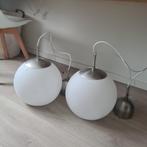 2 mooie hanglampen (ikea), Ophalen, Gebruikt, Glas, Minder dan 50 cm