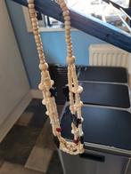 Vintage Ketting met Olifanten, Gebruikt, Beige, Ophalen of Verzenden, Overige materialen