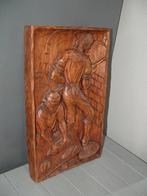 Houtsnijwerk bakker bakkerij brood bakken houtsculptuur, Ophalen of Verzenden