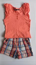 Geruit korte broek met hempje 92, Ophalen of Verzenden, Gebruikt, Meisje, Broek