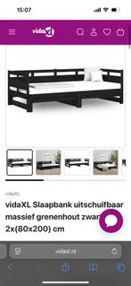 Nieuw Bed met Uitschuifbaar Onderstel - In Doos!, Ophalen, Verstelbaar, Eenpersoons, Zwart