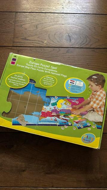 Europa puzzel spel vloerpuzzel hout 3+ vlaggen 26 stukjes beschikbaar voor biedingen