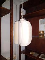 Design hanglamp van metaal jaren 80, Huis en Inrichting, Lampen | Hanglampen, Ophalen, Gebruikt, Metaal, Minder dan 50 cm