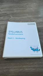 Syllabus Tandartsassistent, Deel 3, Verdieping, Ophalen of Verzenden, Beta, Zo goed als nieuw