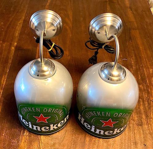 Te koop mancave 2 Heineken cafe bar wandlampen compleet, Verzamelen, Biermerken, Zo goed als nieuw, Overige typen, Heineken, Ophalen of Verzenden