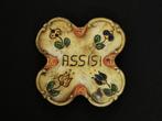 Uniek vide poche met als opschrift Assisi Deruta keramiek, Ophalen of Verzenden