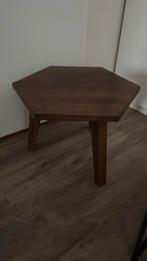 Bijzettafel hout massief, Huis en Inrichting, Minder dan 55 cm, Vierkant, Zo goed als nieuw, Ophalen