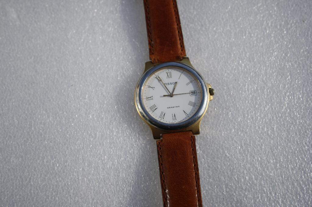 TISSOT horloge -seastar- dames /heren, Polshorloge, Ophalen, Overige merken, Leer