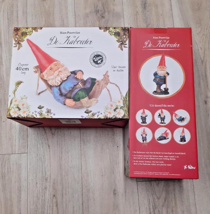 2X Rien Poortvliet Original Garden Gnome David Gnome, Tuin en Terras, Tuinbeelden, Ophalen of Verzenden