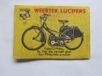 lucifermerk   BROMFIETS   MOBYLETTE  fiets o matic, Verzamelen, Ophalen of Verzenden, Gebruikt, Luciferdoosjes of -merken