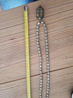 Antieke, Nepalese ketting met buddhakralen en gebedsrol, Ophalen of Verzenden