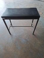 Strak pianokrukje met metalen frame, Huis en Inrichting, Krukjes, Ophalen of Verzenden, Gebruikt