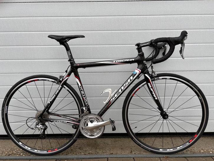 Sensa Toscana Carbon Shimano 105 Framemaat 56cm., Fietsen en Brommers, Fietsen | Racefietsen, Zo goed als nieuw, Heren, Overige merken